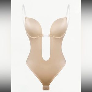 Shapellx AirSlim Backless U Plunge Thong Bodysuit